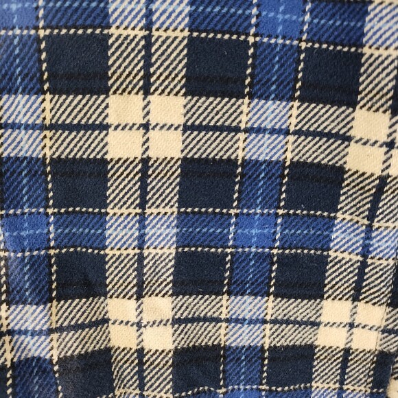 ORVIS Men's Plaid Flannel Overshirt/Shacket/Shirt/Jacket, Blue/White, Size Large - Picture 4 of 4